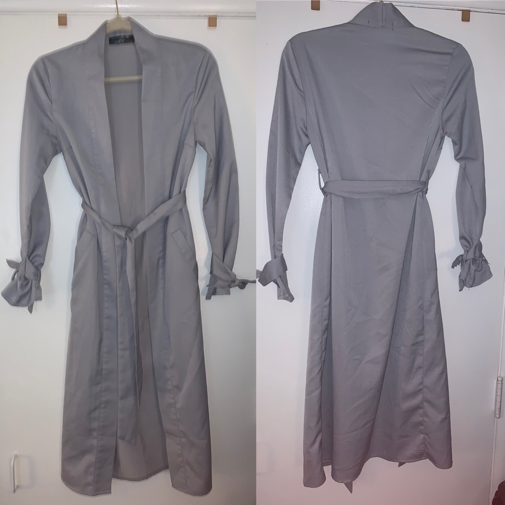 Trench duster in Storm